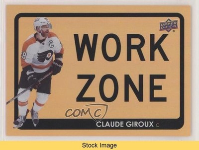 2021-22 Upper Deck Series 1 Work Zone Claude Giroux #WZ-34 READ z6b