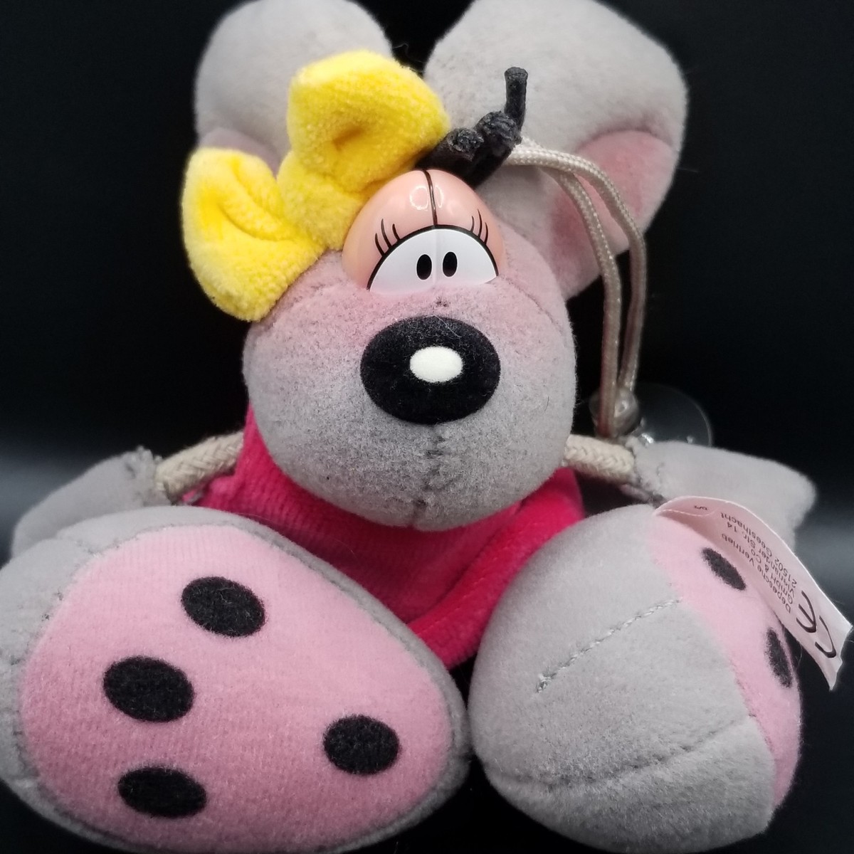 Diddl Mouse Plush Diddlina Vintage Pink Dress Thomas Goletz Window