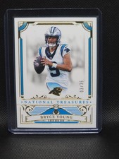  2025 National Treasures Football BRYCE YOUNG Gold #/35 PANTHERS