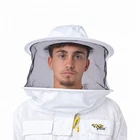 Spare Round Hat Beekeeping Veil with Zipper Replacement Bee Hood
