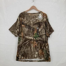 Realtree Edge Shirt Mens 2XL Camouflage Camo Short Sleeve Outdoors Hunting Tee