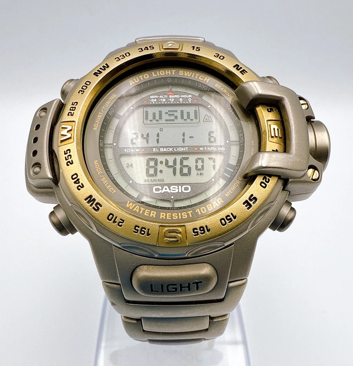 Reloj/muñeca Casio Pro Trek Prt-4000 Titanio Completo 16 cm (6,3 pulgadas) - Rango B+