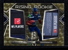 2018 Spectra Gold Vinyl Prizm Laundry Tag NFLPA Logo 1/1 Rashaad Penny Patch 0c3