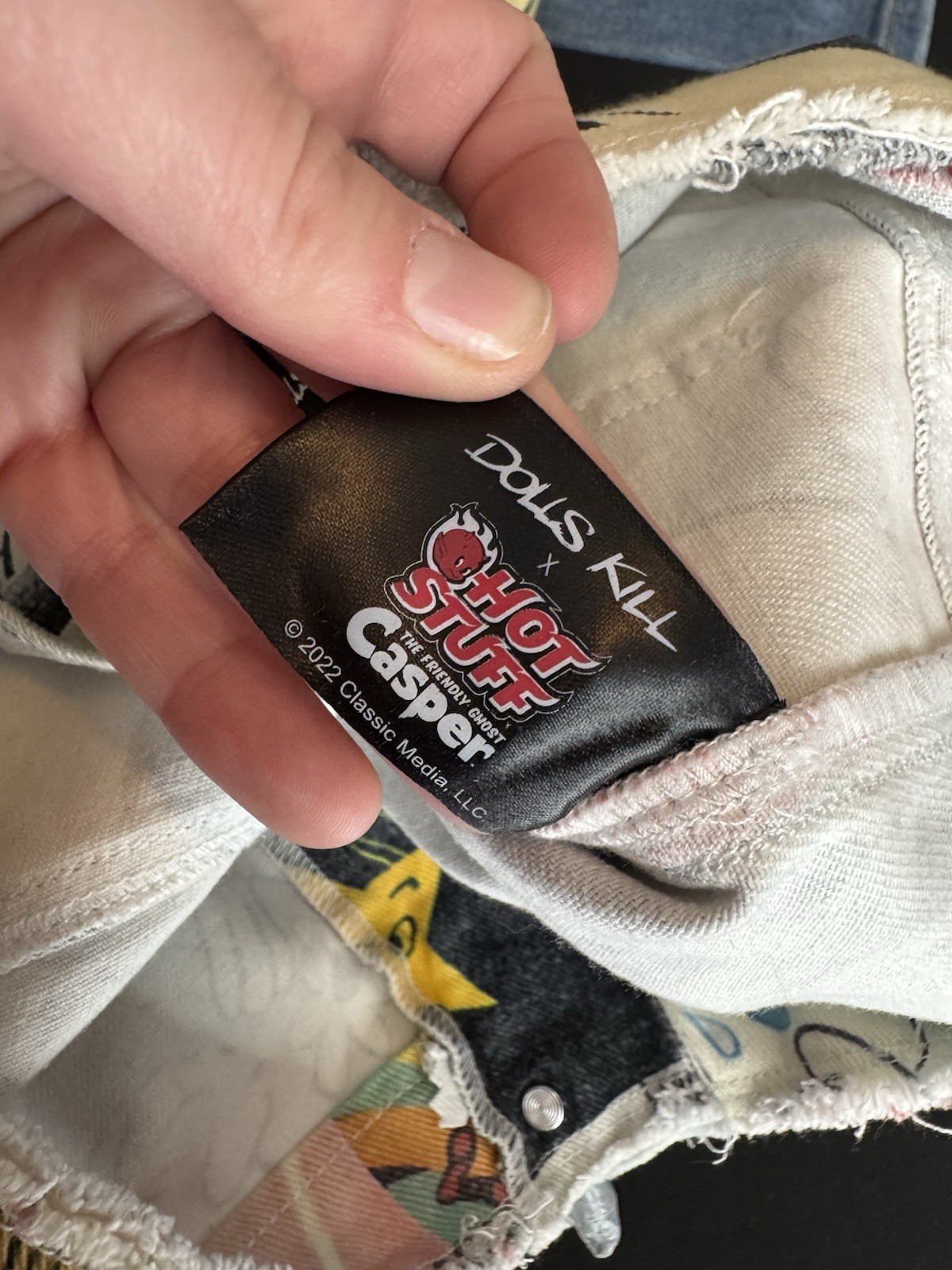 Dolls Kill x Hot Stuff Casper Patchwork Wide Leg … - image 5