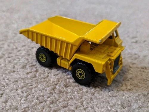 Vintage 1979 Hot Wheels Yellow Caterpillar 777B Dump Truck Workhorse Series
