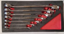 Snap-on Rxfsae01fbr 7 Pc 6-pt Sae Double End Flare Nut Wrench Set Wpro-fi Foam Snap-on Rxfsae01fbr 7 Pc 6-pt Sae Double End Flare Nut Wrench Set Wpro-fi Foam