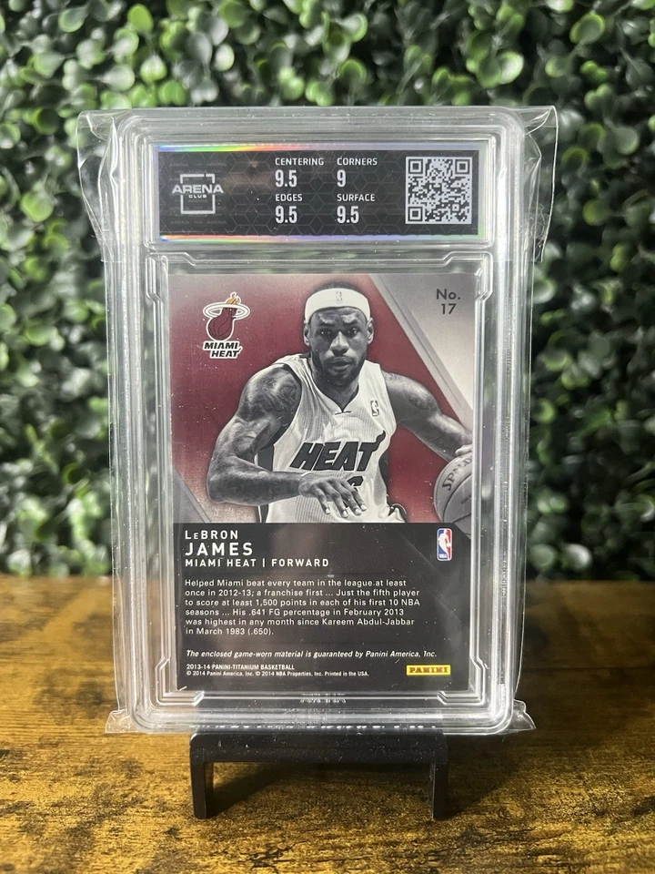 2013-14 Panini Titanium LeBron James Titanic Threads Jumbo /299 Game Worn Patch - Image 2 of 2