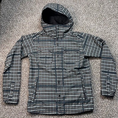 686 Plexus Clash Softshell Jacket Men's Small Plaid infiDRY Waterproof L1WLAY02