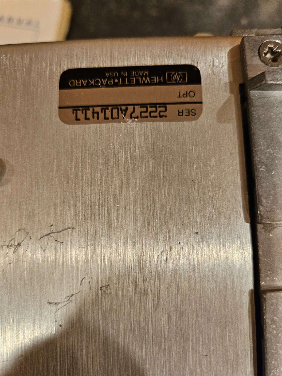 HP 11689A RF Plug-In Adapter with Manual *UNTESTED* HP 86200 to HP 8350A sweeper