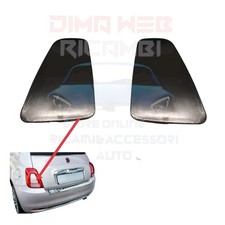 COPPIA PLACCHETTE MODANATURE PER FANALI POSTERIORI DX SX  FIAT 500 DAL 2015