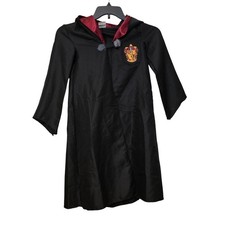 Wizarding World of Harry Potter Gryffindor Robe Kids Small 4-6 Black Crest