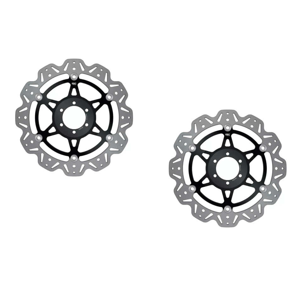 Disco de freno delantero negro EBC para DUCATI 696 M MONSTER ABS 2011-2014 Foto 2 de 4