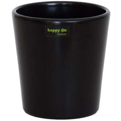Keramik Blumentopf Ibiza schwarz - Bild 1 von 4