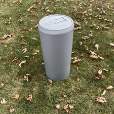 Large Vintage Blow Mold Bank Beer Soda Can Shape 18” X 8.5” Giant Removable Lid