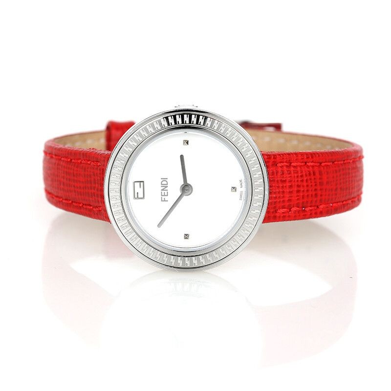 特別価格!FENDI My Way Red Leather Strap F354421073 Fendi My Way Watch Red Mink Fur 3500s 59722676 | eBay