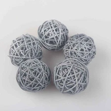 15 Pcs Weave Rattan Ball Centerpiece Balls Wicker for Decorating
