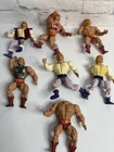 Vintage He-Man Masters of the Universe Action Figure Lot 7 Mattel MOTU Parts 80s