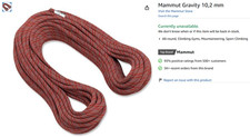 Mammut Gravity superdry 10,2 mm climbing rope 40m
