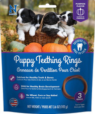 Puppy Teething Ring Pumpkin Flavor, 3.6 Oz, 3 Rings