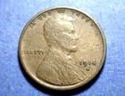 1914-S Lincoln cent  Ch. VF