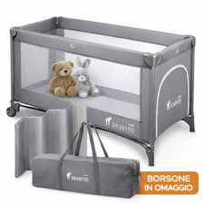 Culla Neonato Lettino Letto da Viaggio E Campeggio Bambini Pieghevole + OMAGGIO