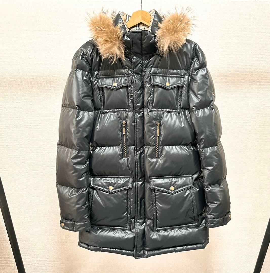BURBERRY BLACK LABEL Down Jacket Black Size L From Japan thumbnail 13
