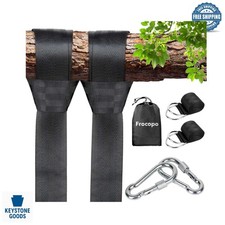 Heavy-Duty Tree Swing Hanging Kit - Supports 2200 lbs, Includes Carabiners ...