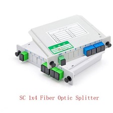 SC UPC APC PLC 1X4 Splitter Fiber Optical Box FTTH PLC Splitter Box Singlemode