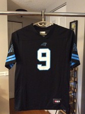 Carolina Panthers #9 Black Polyester Jersey Adult Small