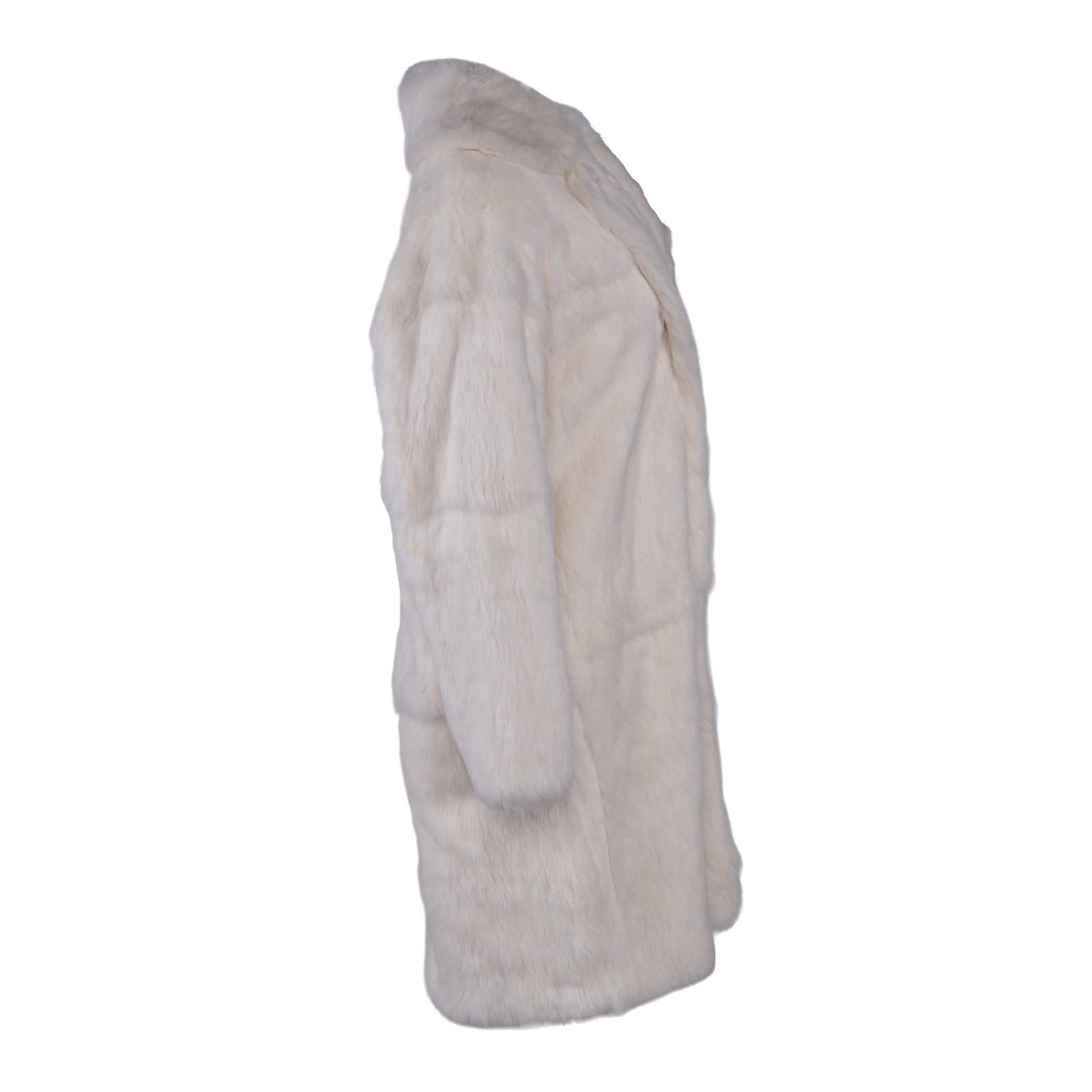 Sandro Paris Ladies Coat Size 2 / M Rabbit Fur M9317H image 3