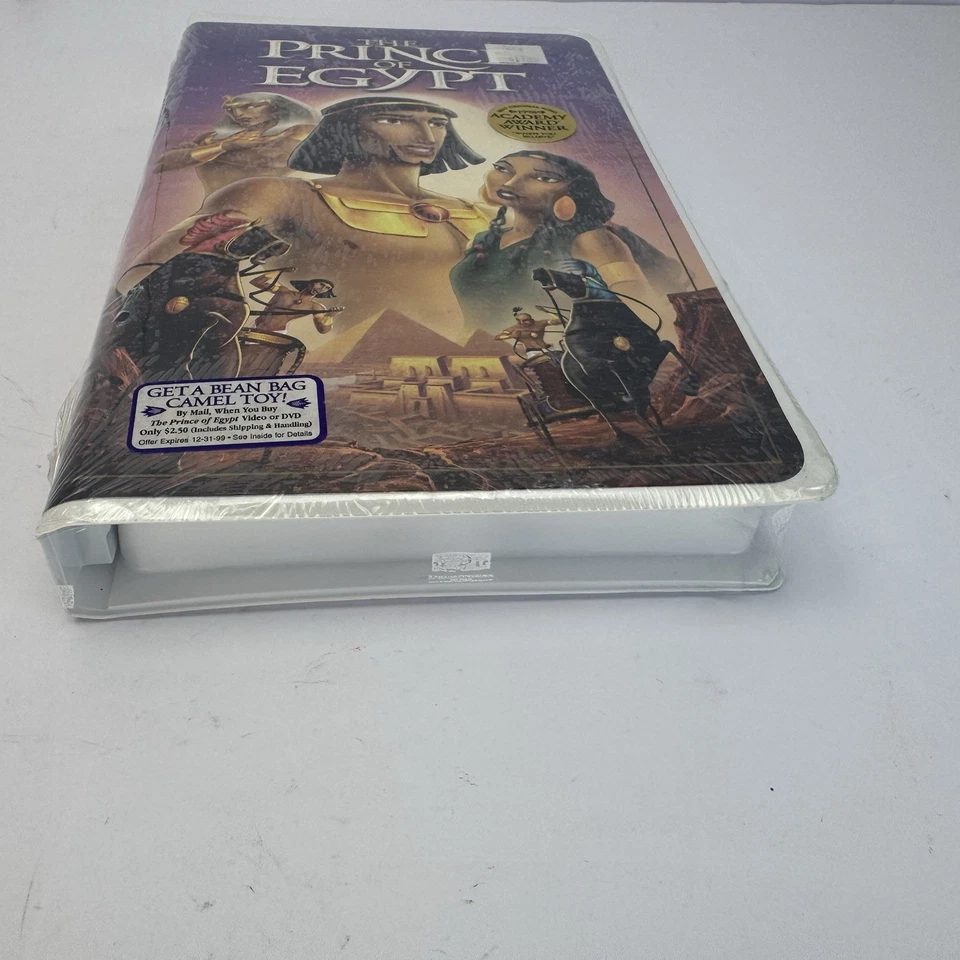 Sealed The Prince of Egypt New Clamshell VHS Dream Works Animation Foto 2 de 4