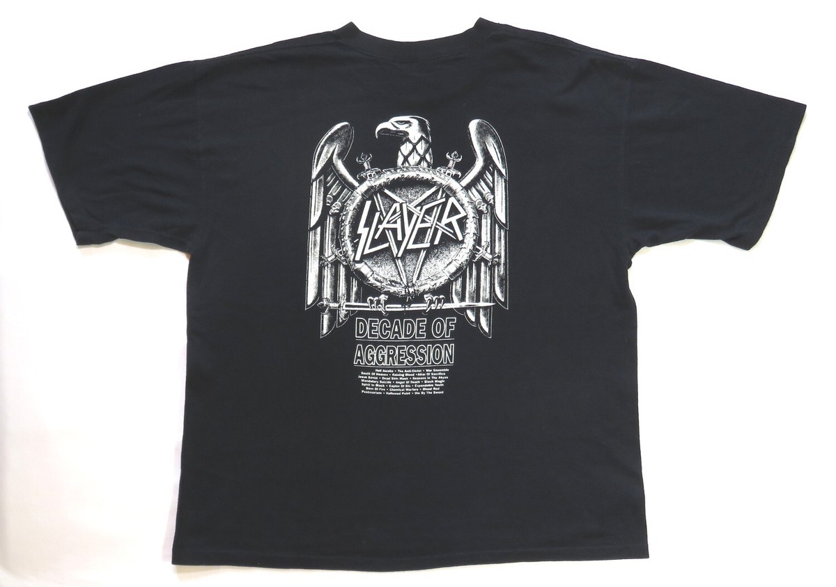 Slayer Vintage T Shirt 1992 Decade Of Aggression 80's Thrash