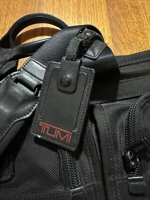 Tumi Alpha Briefcase 26114DH Business Bag Nylon Black Leather