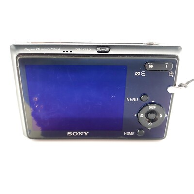 Sony Cyber-shot DSC-T20 8.1MP Digital Camera Black w/ Battery No