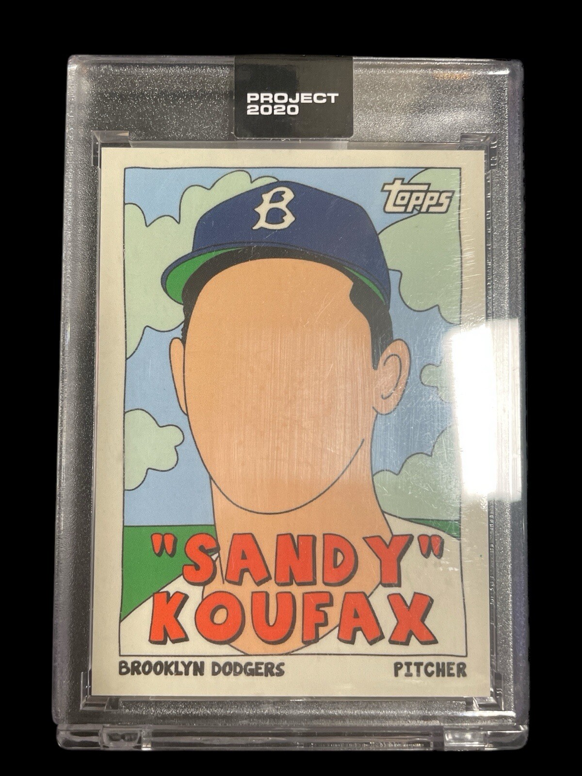 Sandy Koufax Dodgers Topps Project 2020 #76 By Fucci 1 of 6607 Print Run SP