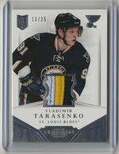 2013 2013-14 Panini Dominion Jerseys Prime DVT Vladimir Tarasenko 13/25 St Louis