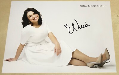 Nina Monschein Original signierte Autogrammkarte Autogramm Model Musik TV #16