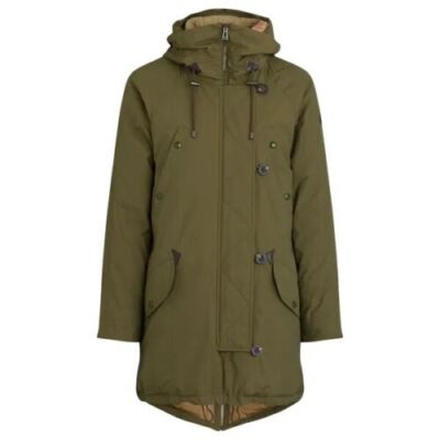 Belstaff Womens Scout Parka dark Green 14UK IT46 RRP £650 *MINOR DEFECT