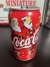 COCA-COLA 1998 Holiday Edition SANTA CLAUS Christmas Soda Steel Empty Can Japan