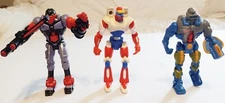 3 1990s Bot Masters C And D Action Figures Incomplete 5 Inch Toys