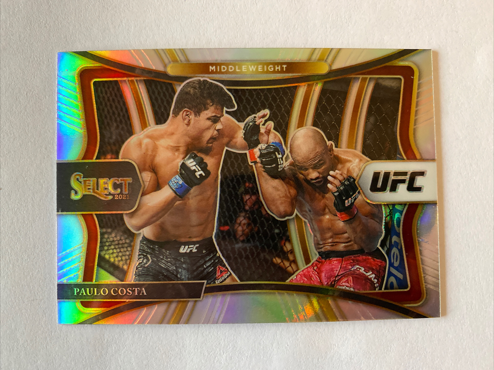 PAULO COSTA 2021 Panini Select UFC Premier Level SILVER PRIZM SP
