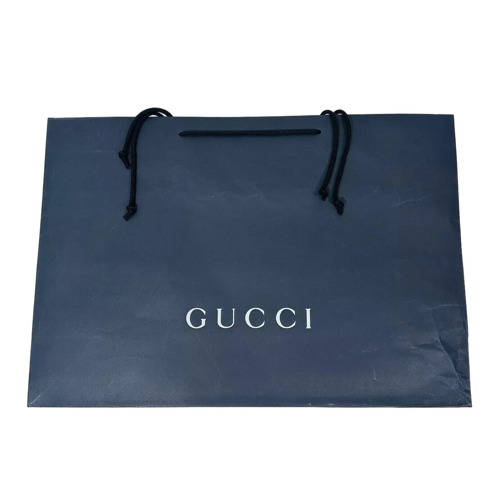 Sac en papier noir authentique GUCCI sac fourre tout cadeau luxe moyen 19