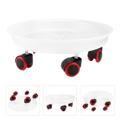 1Pc Universal Wheel Flowerpot Base Flower Pot Holder Water Storage Tray (White) - Afbeelding 12 van 12