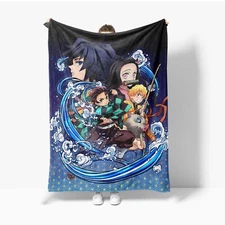 Demon Slayer Group Blanket Soft Cozy Throw Blanket super soft for kids