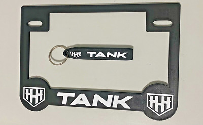 License Plate Frame with Keychain Yamaha Zuma Chuma Tank HHH Scooter Motorcycle