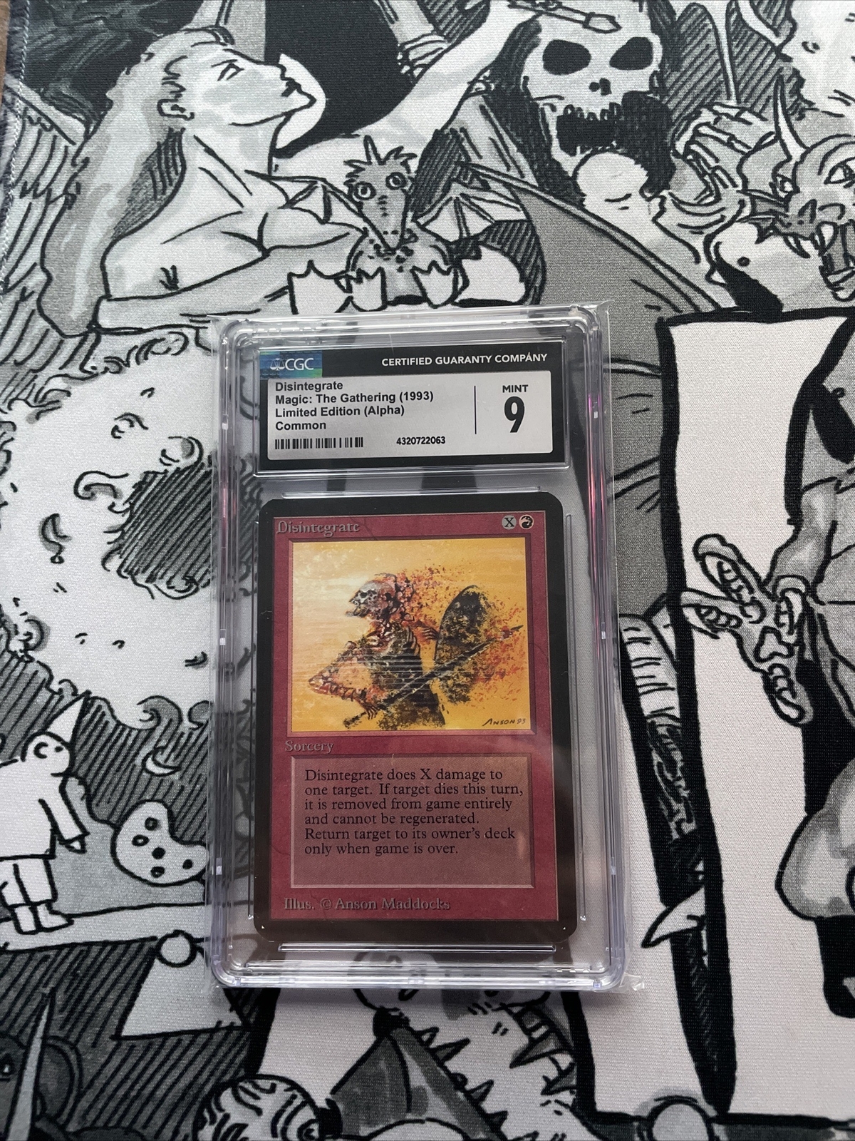 Disintegrate - CGC 9  - Alpha - Magic: The Gathering (MTG)