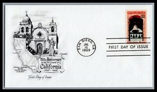 US FDC # 1373 6c California Mission    Artmaster  1969, 9L871