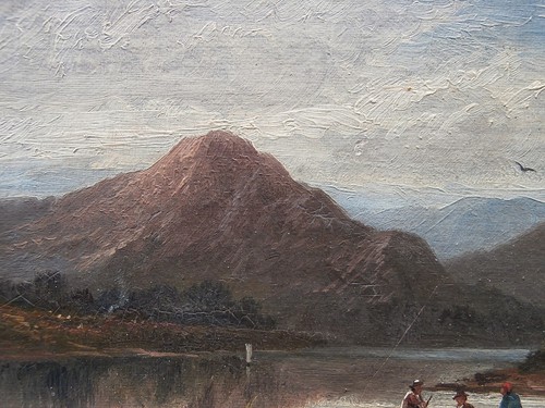 OLD NY ESTATE Oil Painting ROMANTICISM ARTIST Boating Party HUDSON RIVER SCHOOL - Picture 15 of 22