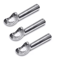 2 OZ Aluminum Ice Cream Scoop Heat Conductive Handle Non-Stick and Easy to Us...