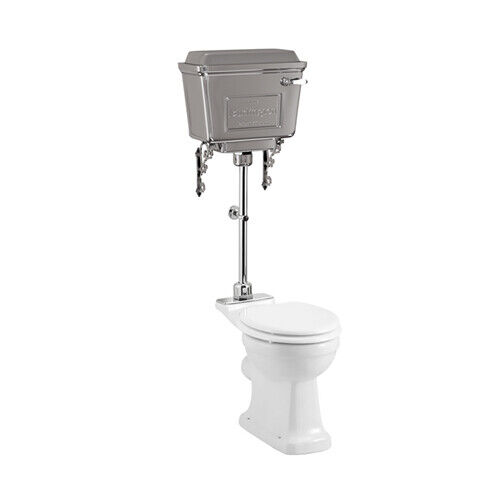 Burlington Medium Level Toilet with Chrome Lever Cistern - Standard & Comfort  - Picture 1 of 3